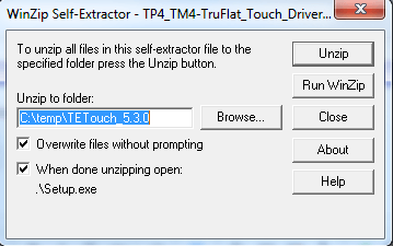 Drivers Touch Utility