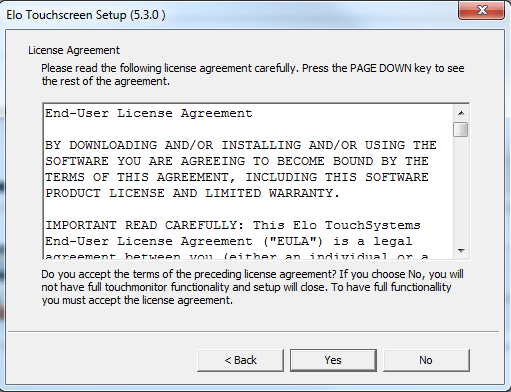 download elo touchscreen calibration